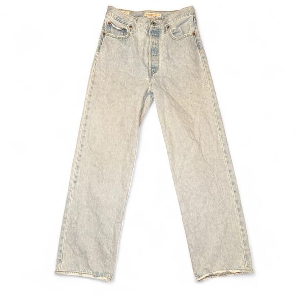 Levi’s Premium Ribcage Straight Ankle Jeans Women’s 27 Light Wash High Rise - Picture 1 of 7